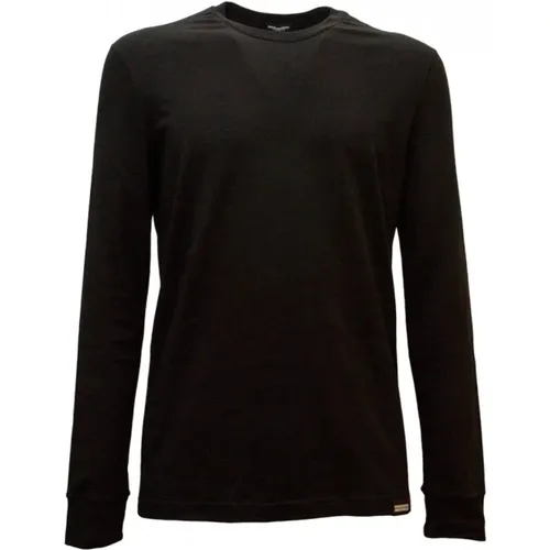 Long Sleeve T-Shirt with Logo , male, Sizes: L - Dsquared2 - Modalova