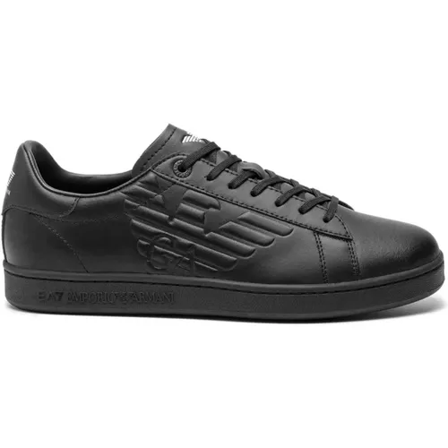 Niedrige Ledersneakers - Ea7 , Herren, Größe: 44 EU - Emporio Armani EA7 - Modalova