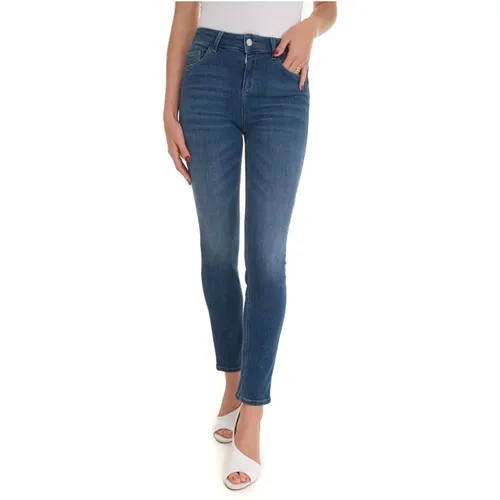 High-Waist Slim-Fit Denim Jeans , Damen, Größe: W26 - Liu Jo - Modalova