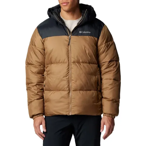 Braune Kapuzenjacke mit Thermarator™-Polsterung , Herren, Größe: XL - Columbia - Modalova