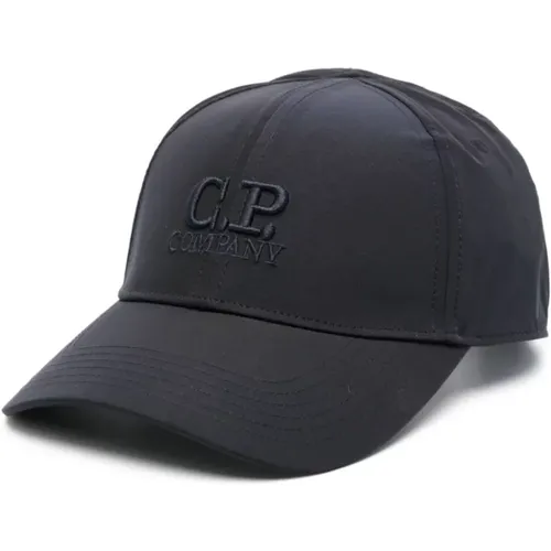 Logo Hat with Curved Visor , male, Sizes: ONE SIZE - C.P. Company - Modalova