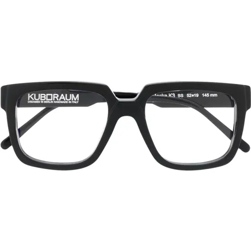 Schwarze Optische Brille für den täglichen Gebrauch - Kuboraum - Modalova