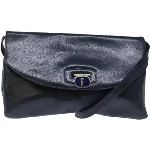 Pre-owned Leather shoulder-bags , female, Sizes: ONE SIZE - Salvatore Ferragamo Pre-owned - Modalova