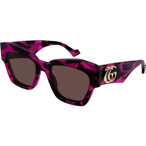 Gg1422S Sonnenbrille , Damen, Größe: 55 MM - Gucci - Modalova