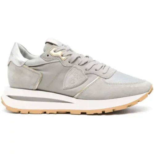 Leather Tropez Sneakers for Women , male, Sizes: 2 UK, 6 UK, 4 UK, 3 UK - Philippe Model - Modalova