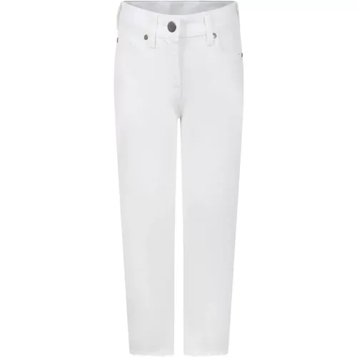 Weiße Denim Jeans mit Fransen - Stella Mccartney - Modalova