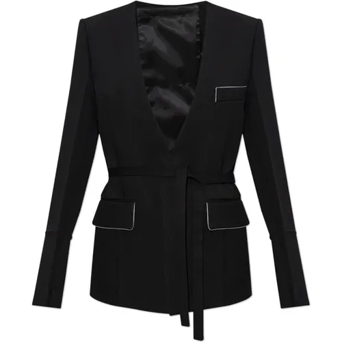 Tie-Waist Blazer , female, Sizes: XS, 2XS - Victoria Beckham - Modalova