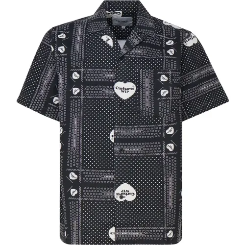 Grey Cotton Bowling Style Shirt , male, Sizes: XL, L, S - Carhartt WIP - Modalova