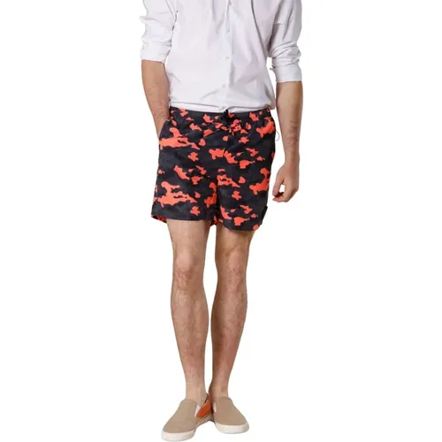 Herren Badeshorts mit Fluo Camou Muster - Mason's - Modalova