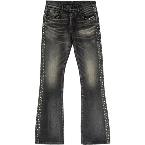 Flare Slim-Fit Denim Jeans , male, Sizes: W34 - Purple Brand - Modalova