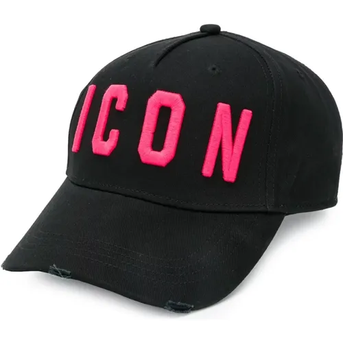 Iconische Mütze , Damen, Größe: ONE Size - Dsquared2 - Modalova