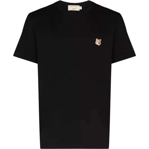 Fox Head Patch T-shirts and Polos , male, Sizes: L, M, S - Maison Kitsuné - Modalova