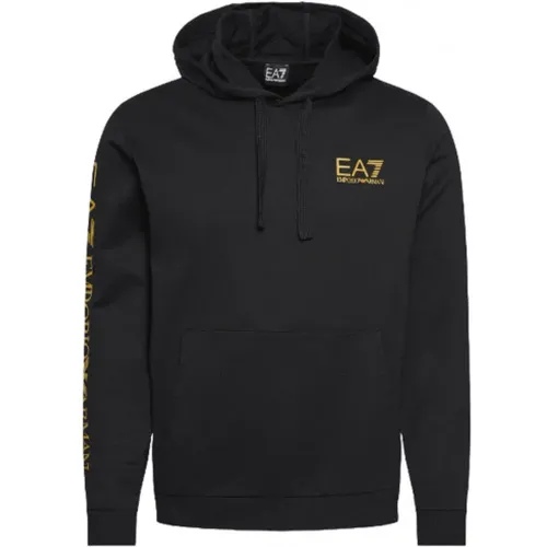 Gold Sweatshirt , male, Sizes: XL, XS, L, M, S - Emporio Armani EA7 - Modalova