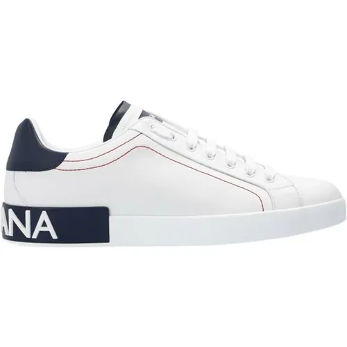 Portofino Nappa Sneakers , male, Sizes: 10 UK, 8 1/2 UK, 11 UK, 9 UK, 6 UK, 8 UK, 7 UK, 6 1/2 UK - Dolce & Gabbana - Modalova