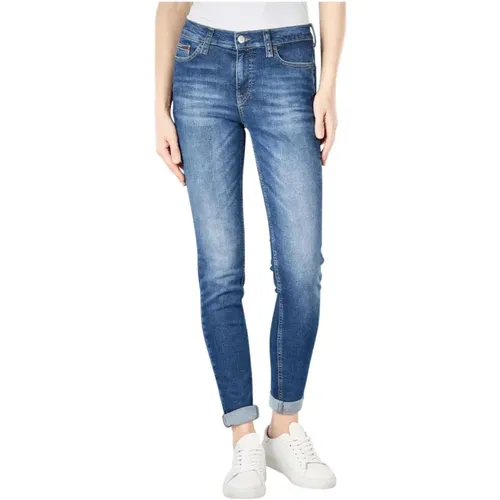High-Waist Skinny Jeans , Damen, Größe: W26 L30 - Tommy Hilfiger - Modalova