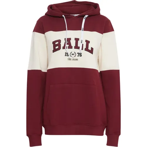 Velvet Hoodie Sweatshirt , female, Sizes: XL, 3XL, S, 2XL, L - Ball - Modalova