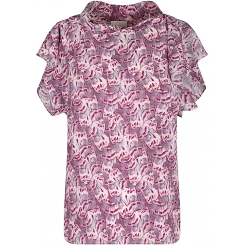 Mauve Valency Silk Top , female, Sizes: 2XS, S - Isabel marant - Modalova