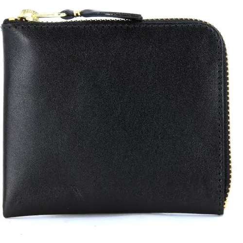 Rectangular Leather Wallet with Lined Interior and Coin Compartment , unisex, Sizes: ONE SIZE - Comme des Garçons - Modalova