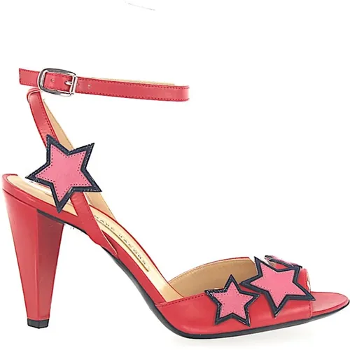 Leather Star Pattern Sandals , female, Sizes: 5 1/2 UK - Marc Jacobs - Modalova