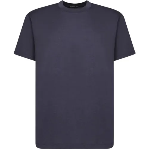 Minimalist Crew Neck T-shirt , Herren, Größe: L - Tom Ford - Modalova