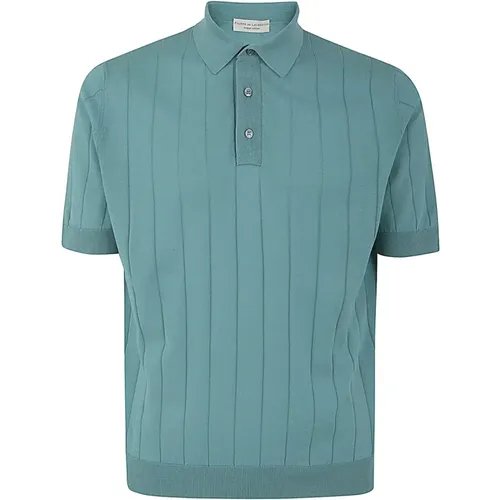 Ribbed Polo Shirt , male, Sizes: 3XL, 2XL - Filippo De Laurentiis - Modalova