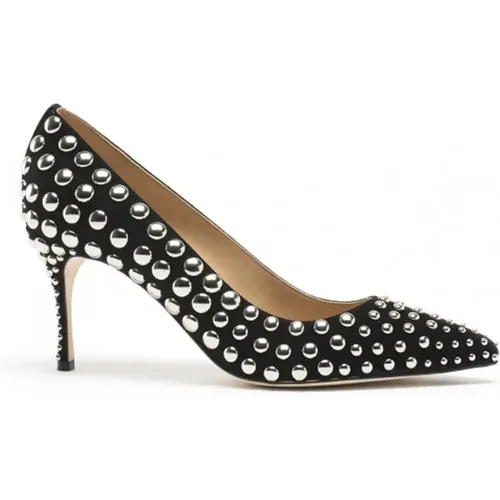 Studs Leather Pumps with 7.5 cm Heel , female, Sizes: 1 1/2 UK - Sergio Rossi - Modalova