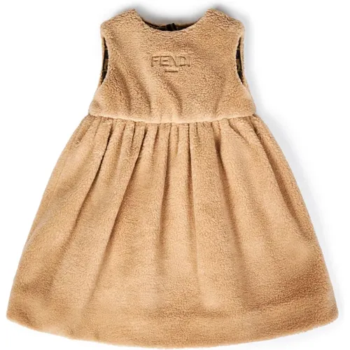 Kids Flared Skirt Dress , female, Sizes: 2 Y, 18 M - Fendi - Modalova