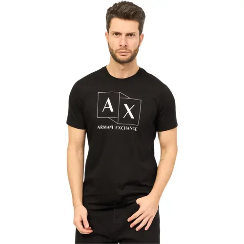 T-Shirts , male, Sizes: 2XL, M, L, XL - Armani Exchange - Modalova