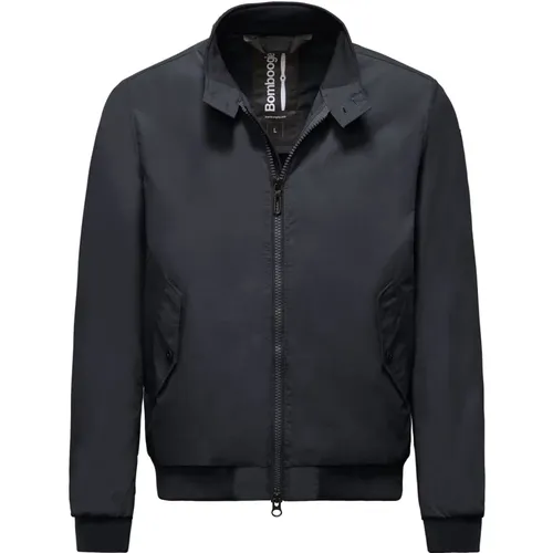 Unlined Bomber Jacket with High Neck , male, Sizes: 3XL, XL, S, 2XL, L, M, XS - BomBoogie - Modalova