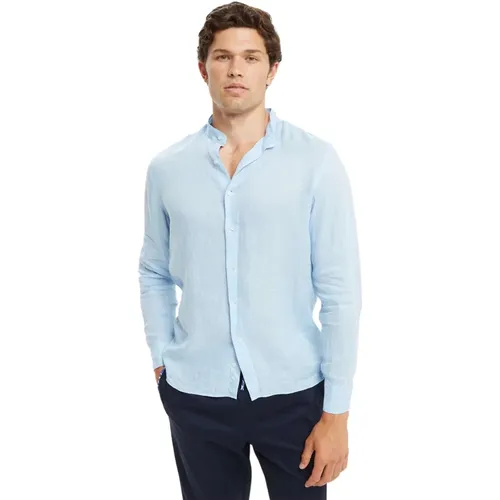 Mediterranean Style Linen Shirt , male, Sizes: 2XL, XL - Peninsula - Modalova