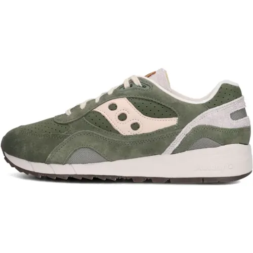 Grüne Shadow 6000 Sneakers für Herren , Herren, Größe: 43 EU - Saucony - Modalova