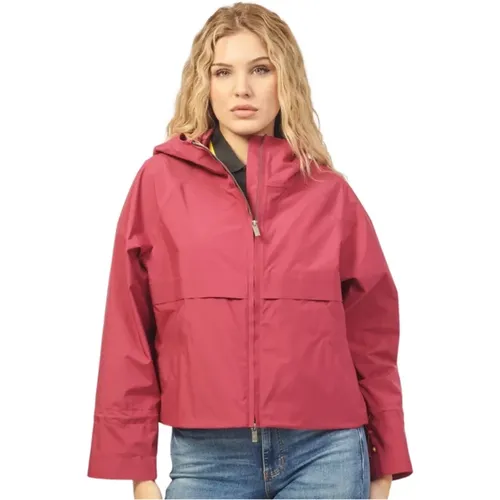 Waterproof Crop Jacket , female, Sizes: M, L, XS - K-way - Modalova
