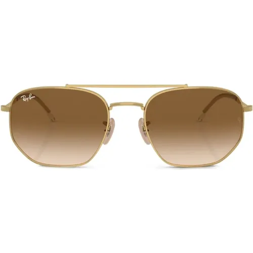 Goldene Sonnenbrille für den täglichen Gebrauch , unisex, Größe: 54 MM - Ray-Ban - Modalova