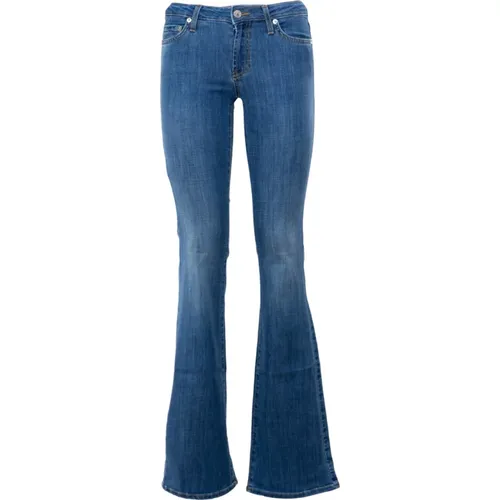 Italienische Flare Fit Denim Jeans , Damen, Größe: W28 - Roy Roger's - Modalova