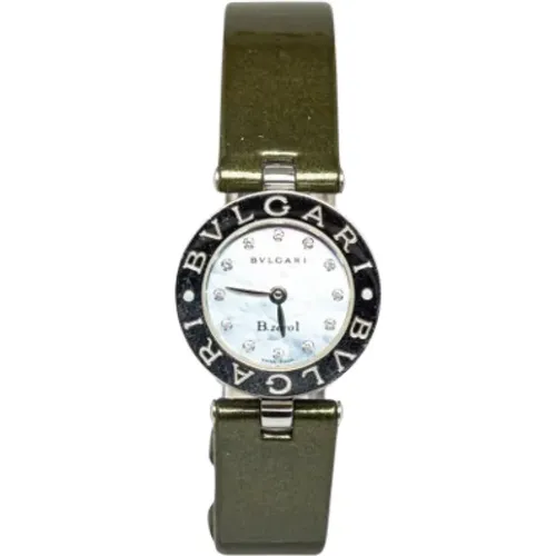 Pre-owned Stainless Steel watches , female, Sizes: ONE SIZE - Bvlgari Vintage - Modalova