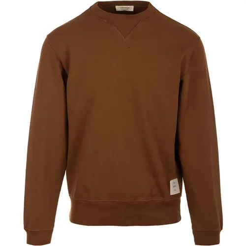 Braune Pullover Benito F Stil , Herren, Größe: L - Tela Genova - Modalova