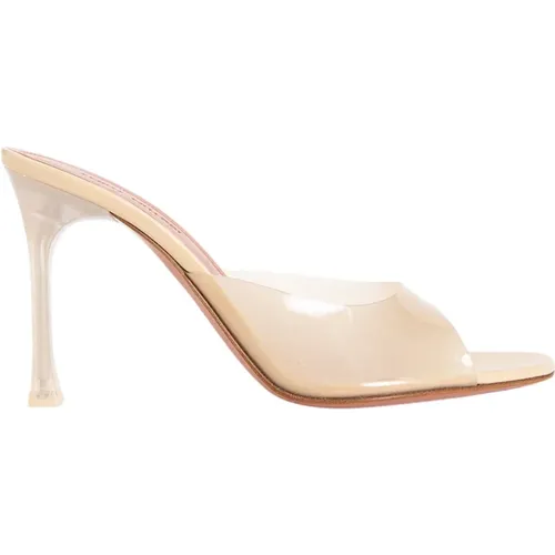 Glass Slipper Vanilla Stiletto Heel , female, Sizes: 2 UK, 3 1/2 UK, 3 UK - Amina Muaddi - Modalova