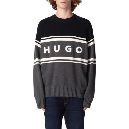 Rundhals Pullover , Herren, Größe: XL - Hugo Boss - Modalova