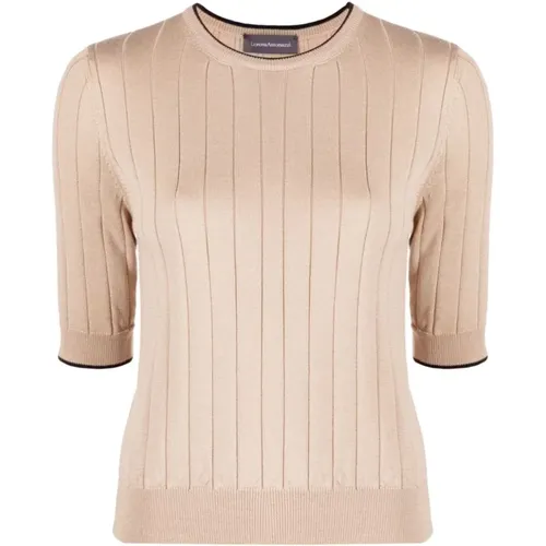 Knit T-Shirt Casual Style , female, Sizes: 2XS - Lorena Antoniazzi - Modalova