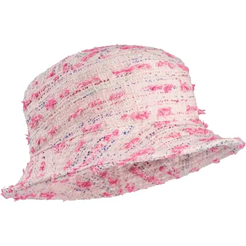 Sophisticated Bouclé Hat , female, Sizes: ONE SIZE - Sand - Modalova