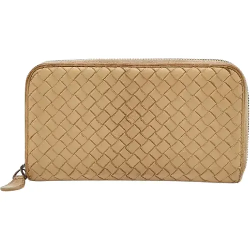 Pre-owned Leather wallets , female, Sizes: ONE SIZE - Bottega Veneta Vintage - Modalova