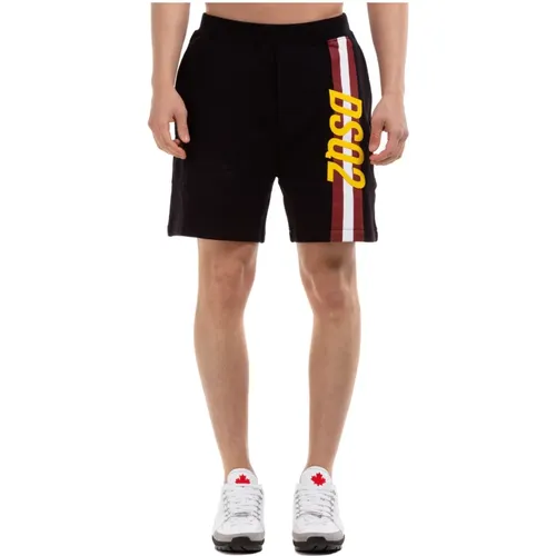 Stilvolle Lange Shorts für Herren , Herren, Größe: M - Dsquared2 - Modalova