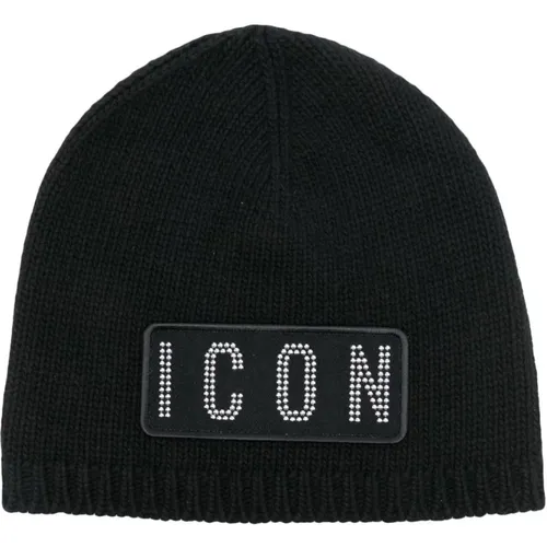 Icon Studs Hat , unisex, Sizes: ONE SIZE - Dsquared2 - Modalova