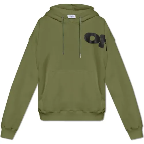 Sweatshirt mit Logo , Herren, Größe: M - Off White - Modalova