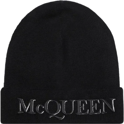 Ribbed Beanie Hat Aw22 , male, Sizes: M, L, S - alexander mcqueen - Modalova