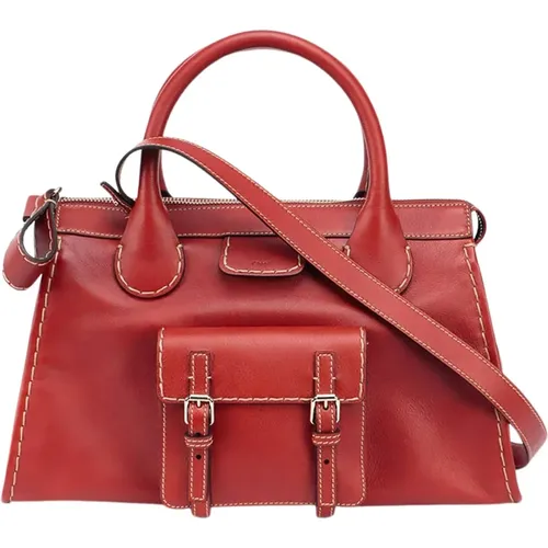 Leather Shoulder Bag , female, Sizes: ONE SIZE - Chloé - Modalova