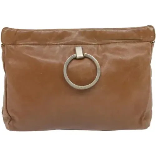 Pre-owned Leather clutches , female, Sizes: ONE SIZE - Prada Vintage - Modalova