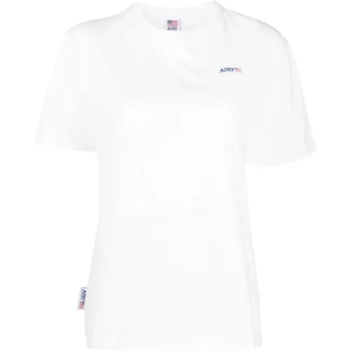 Classic T-Shirt 401W , female, Sizes: S, XS, M - Autry - Modalova