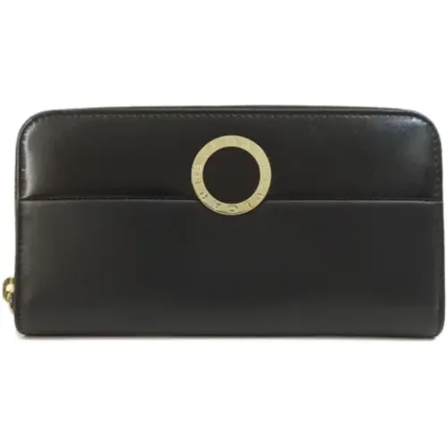 Pre-owned Leather wallets , female, Sizes: ONE SIZE - Bvlgari Vintage - Modalova