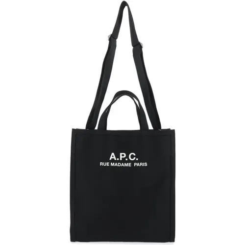 Canvas Shopping Bag mit Logo-Print , Herren, Größe: ONE Size - A.p.c. - Modalova